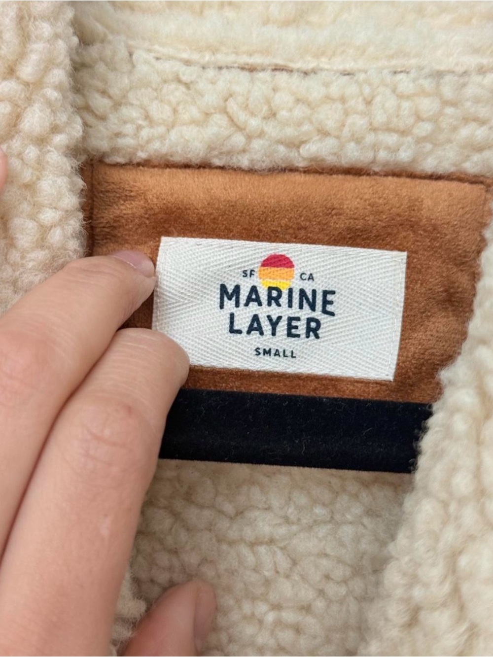 Marine Layer Penny Lane Faux Shearling Coat - Picture 4 of 6